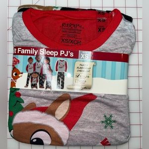 Rudolph the Red Nose Reindeer Adult Pajama Set. Unisex